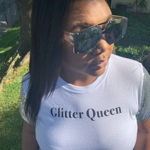 Glitter Queen Crop Top